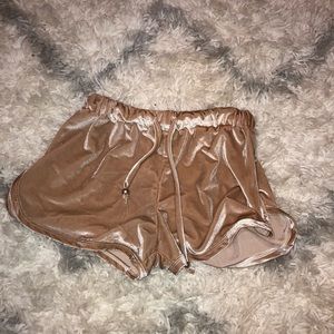 Velvet shorts
